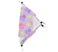 DIKACA Hamac Suspendu Chaud pour Petits Animaux Double Lit Tunnel Confortable pour Hamster Écureuil Furet et Autres Petits Compagnons