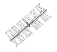 DIKACA Kit de Chiffres Romains Électroplaqués Argentés 3 CM pour Horloge Murale Pièces Détachées pour Mécanisme d'Horloge Cadran Numérique et Réparation Horlogère