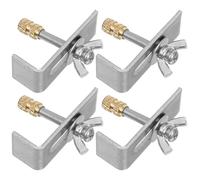 DIKACA Kit de Montage pour Évier Encastré en Métal Clips Pratiques et Pinces de Support pour Lavabo de Salle de Bain Lot de Fixations Robustes en Fer Installation sans Outil Adapté la