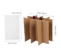 DIKACA Kit de Protection avec Inserts Carton et Sacs Mousse Epe Séparateurs Ajustables pour Fragile et Polyvalent pour Expédition Sécurisée