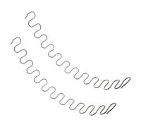 DIKACA Kit de Remplacement 2pcs Ressorts Serpentin en Métal Noir pour Réparation Canapé Confort Restauré Structure de Serpent pour Réparation Fauteuil