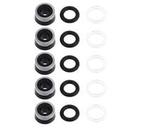 DIKACA Kit de Réparation Joints D'huile pour Cric Hydraulique de Sol 3 Tonnes, 15 Pièces, Joints D'étanchéité en Caoutchouc, Accessoires de Maintenance pour Cric de Levage