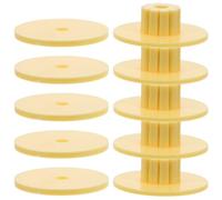 DIKACA Kit Fixation Cage à Oiseaux 10 Pièces Écrous et Rondelles M6 Jaunes pour Perchoirs, Accessoires pour Cages à Oiseaux, Matériel pour Perchoirs Debout, Compatible Aires