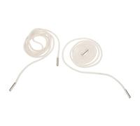 DIKACA Lacets Blancs Coton avec Perles Faites Main Cordon Élastique Multifonction pour Chaussures Ceintures Chapeaux et Projets de Couture Lacets Robustes et Doux pour Sneakers