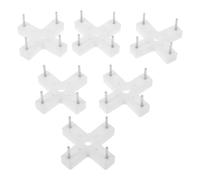 DIKACA Lot de 10 Crochets Muraux sans Trace pour Béton Supports Invisibles Renforcés 6 MM de Vis Kit de Fixation pour Tableaux et Photos Installation Facile Usage Intérieur et