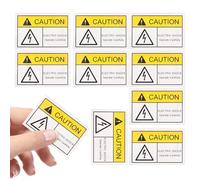 DIKACA Lot de 10 Étiquettes D'avertissement Électrique Autocollantes 60x40 Mm, Résistantes à L'eau, pour Panneau Haute Tension et Sécurité Industrielle, Stickers Vinyle Électrique, Usage