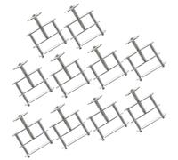 DIKACA Lot de 10 Pinces de Serrage à Vis en Fer Galvanisé pour Tubes en Caoutchouc Clip D’Étanchéité Réglable pour Laboratoire Contrôle de Robinet et Tuyauterie