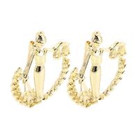 DIKACA Lot de 2 Broches Balance Dorées en Métal Résistant Épingles de Col Délicates pour Femmes Accessoires Polyvalents pour Tenues Formelles Bijoux D’Astrologie et Présents pour Noël