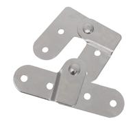 DIKACA Lot de 2 Charnières de Remplacement pour Échelle Pliante en Fer Robuste, Kit D'accessoires pour Échelle Escamotable de Grenier, Pièces Métalliques Gauche et Droite pour Réparation