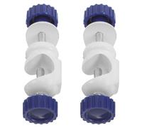 DIKACA Lot de 2 Pinces de Connexion pour Tige de Laboratoire à Angle Droit, Support de Serrage en Acier, Petit Modèle Anglais, Accessoires de Fixation pour Montage Expérimental en Chimie
