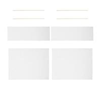 DIKACA Lot de 2 Set de Toiles de Rechange en Tissu Naturel pour Chaises de Réalisateur Pliantes, Taille Moyenne 52x16/48x38 Cm, Siège de Jeu Confortable et Résistant, Adaptées pour Usage