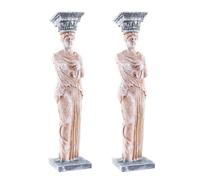 DIKACA Lot de 2 Statues de Déesse en Résine Artisanale pour Aquarium, Ornement Décoratif Naturel et Léger, Accessoire D’aménagement Paysager pour Décoration Aquatique, pour Embellir