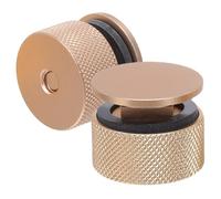 DIKACA Lot de 2 Vis en Aluminium Doré 11,3 Mm avec Rondelles Antidérapantes en Silicone pour Fixations de Casque de Soudage Pipe-Man, Accessoires de Rechange Légers et