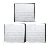 DIKACA Lot De 3 Tapis Chauffants Réfléchissants pour Reptiles Imperméables Et Portables en Coton Argenté Et Perlé