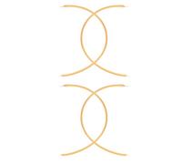 DIKACA Lot de 4 Ampoules LED à Filament Flexible 3v Lumière Chaude 132 Mm pour Lampe à Incandescence Rétro, Accessoires Compatibles pour Éclairage D’ambiance Intérieur et