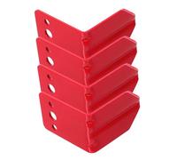 DIKACA Lot De 4 Crochets pour Extincteur Crochets Muraux en Métal Support Robuste pour Extincteur Supports Métalliques pour Rouge