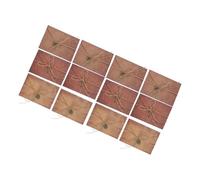 DIKACA Lot de 60 Sets de Papiers à Lettres Vintage 30 Enveloppes Assorties en Kraft Épais, Motif Feuilles, Clés et Trèfles, Ensemble Papeterie Rétro pour Correspondance et