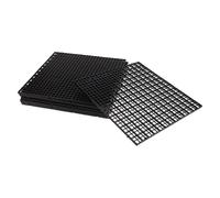 DIKACA Lot de 8 Plaques D'isolation en Plastique Noir 30x30 Cm pour Aquarium Filtre de Fond, Séparateur de Substrat pour Filtration Inférieure et Protection du Bac, Reproduction
