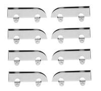 DIKACA Lot de 8 Poulies Coulissantes en Acier Inoxydable pour Portes de Vitrine 50Mm Roulettes Silencieuses pour Portes Coulissantes d'Armoire et Placard Quincaillerie Robuste pour