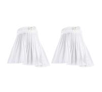 DIKACA Manchette en Dentelle Plissée 1 Paire Filet Blanc Léger et Respirant pour Poignets Féminins Accessoires Amovibles pour