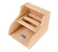 DIKACA Mangeoire à Foin avec Râtelier Fixe pour Cochons et Chinchillas Distributeur Stable Anti-gaspillage Facile et Nettoyage Rapide