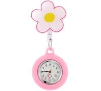 DIKACA Montre d'Infirmière à Broche Précise Clip Léger en Plastique et Verre Accessoire Pratique pour Usage Quotidien en Milieu Hospitalier