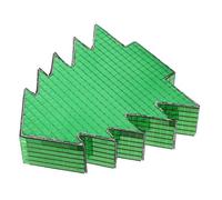 DIKACA Mosaic Tile Glass Christmas Tree Décor Reflective Mini Desktop Ornament Sturdy Holiday Tabletop Centerpiece for Winter Parties and Mantel Displays