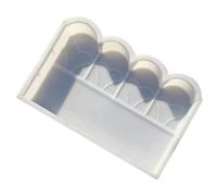 DIKACA Moule en Plastique pour Clôture de Jardin, Moule à Ciment DIY pour Bordure Pelouse, Forme de Pavés Béton Réutilisable, Outil de Maçonnerie pour Allée et Aménagement Extérieur,