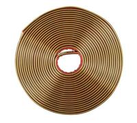 DIKACA Moulure Adhésive Décorative en PVC Largeur 20 MM X 5 M Finition Dorée Bande Flexible pour Bord de Mur et Plafond Cuisine Salle de Bains et Rénovation Intérieure