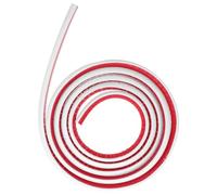 DIKACA Moulure Quart de Rond Flexible en Pvc Auto-adhésive 4m pour Angles de Sol, Finition Blanche Moderne, pour Bureaux et Espaces Commerciaux