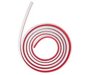 DIKACA Moulure Quart de Rond Flexible en Pvc Auto-adhésive 4m pour Angles de Sol, Finition Blanche Moderne, pour Bureaux et Espaces Commerciaux