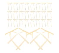 DIKACA Nœuds en Ruban Couleur Dorée Préfabriqués 50 Pièces, Mini Nœuds Décoratifs pour Emballages Présents, Décoration Saint-Valentin, Noël et Fêtes, Accessoires Créatifs pour