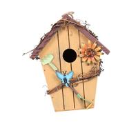 DIKACA Ornement D'oiseau Suspendu Pendentif Suspendu Rural Pendaison Décoration De Maison Décoration Intérieure Maison d'oiseaux Suspendue Volet Rouge