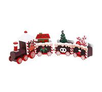 DIKACA Ornement Train de Noël DIY Quatre Wagons Décoration de Table Garçon Fille Cadeau Créatif Noël