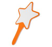 DIKACA Pagaie de Vote Effaçable Portable Orange Tableau à Sec Multifonction pour Juges Élèves Notation DIY Blank Writing Scoreboard