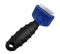 DIKACA Peigne de Toilettage pour Animaux Plastique et Métal Démêloir pour Chien et Chat Brosse Anti-poils Morts Manche Antidérapant Ergonomique pour Poils Courts et Longs