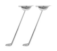 DIKACA Pieds de Table Pliables en Métal 2pcs, Pieds Épingles Robustesse et Stabilité pour Table Basse Bureau Ordinateur Portable, Faciles à Installer et Résistants à l’Usure