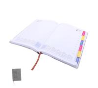 DIKACA Planner Daily Weekly Monthly Journal Habit Tracker Appointment Book Agenda Scolaire Organisateur avec Couverture Souple Gris