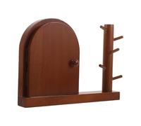 DIKACA Plaques de Recouvrement D'interrupteur en Bois Massif, Petite Couverture Rustique pour Interrupteurs Simples, Protège-prise Décoratif avec Motif Bois, Adapté la Décoration