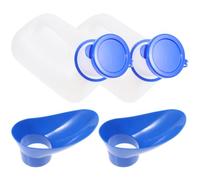 DIKACA Plastique Urinoir de Voyage 1000ml 2 Ensembles pour Femmes | Portable, Facile à Nettoyer Vider, Anti-débordement, pour Longues Distances et Activités Extérieures