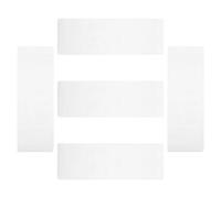 DIKACA Pochettes Marque-Pages Transparentes PVC Lot de 5, Format Plat Trou, Protection Poussière pour Élèves et Présents de Saint-Valentin