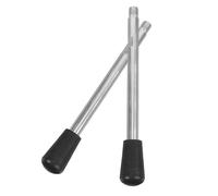 DIKACA Poignée Métallique à Filetage M10, Manivelle Tournante 200 Mm, Lot de 2 Poignées D’équipement Industrielles pour Machines-outils, Compatible Perceuse à Colonne, Outil Mécanique