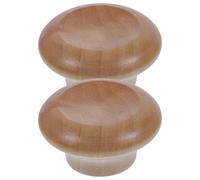 DIKACA Poignées classiques en bois pour couvercles de casseroles - 2 pièces adaptées pour remplacement sur marmites à vapeur et couvercles de soupe