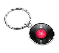 DIKACA Porte Clés Disque Vinyle Rétro Décoration pour Sac à Dos Musical pour de Musique Homme et Femme