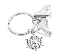 DIKACA Porte-clés Métal Décoratif en Forme de Cristal pour Sport Hiver Pendentif Patinage Artistique Cadeau Pratique pour Sac et Trousseau