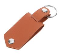 DIKACA Porte-clés Sublimation Cuir Pu Marron Accessoire DIY et Personnalisable Idée Cadeau Fête des Pères et Naissance Anneau Porte-clés Polyvalent