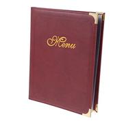 DIKACA Porte-menu Cuir pour Restaurant Protège-menu Pratique et Simple Porte-carte Prix Repas et Facile à Remplacer