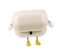 DIKACA Poubelle Murale Suspendue avec Couvercle Pratique pour Cuisine et Salle de Bain Conteneur Déchets Étanche et Résistant Design Minimaliste Crème pour Porte Armoire
