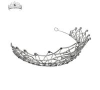 DIKACA Queen Spider Web Wedding Hair Crown Baroque Alloy Bridal Headpiece For Gothic Halloween Masquerade And Costume Parties