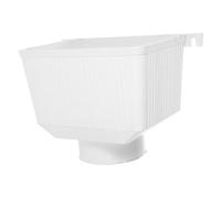 DIKACA Raccord de Descente de Gouttière PVC 90Mm Adaptateur de Gouttière pour Drainage Accessoire de Protection les Eaux Pluviales Pièce de Résistante pour Toiture